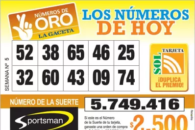 Los Números de Oro de LA GACETA