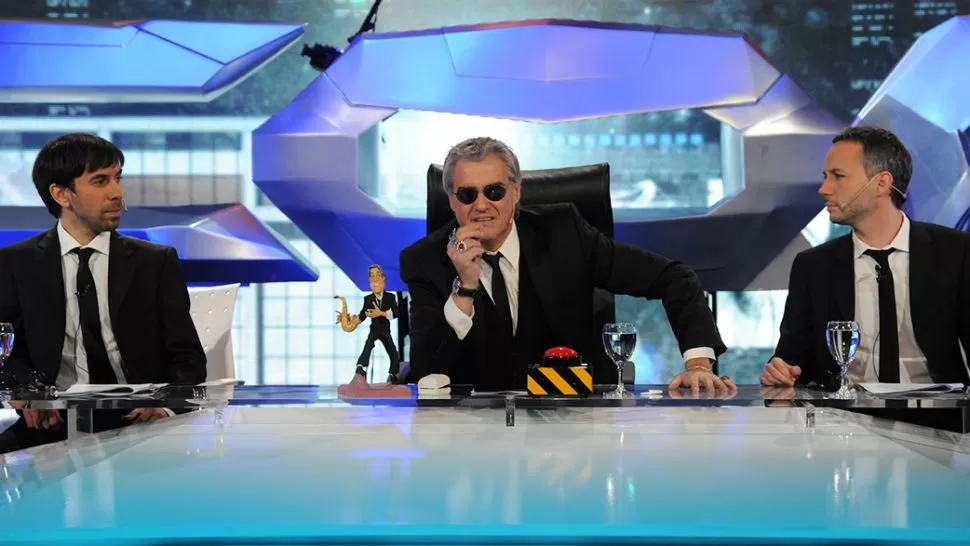 NO VA MAS. Pettinato, secundado por Cancela e Iglesias, no levantaron a la creación de Pergolini. IMAGEN TOMADA DEL TRECE.COM 