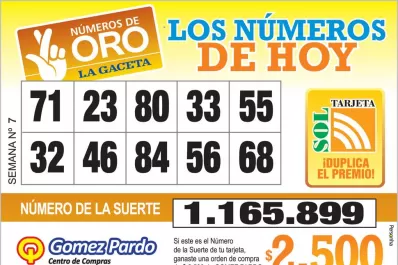 Los Números de Oro de LA GACETA