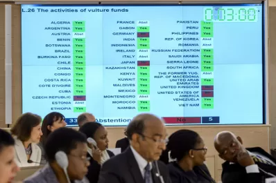 El Consejo de Derechos Humanos de la ONU votó una condena a los fondos buitre