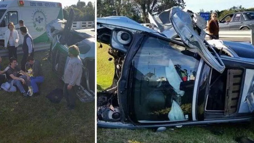 EN URUGUAY. El bailarín volcó y sufrió heridas leves. FOTO TOMADA DE INFOBAE.COM.AR