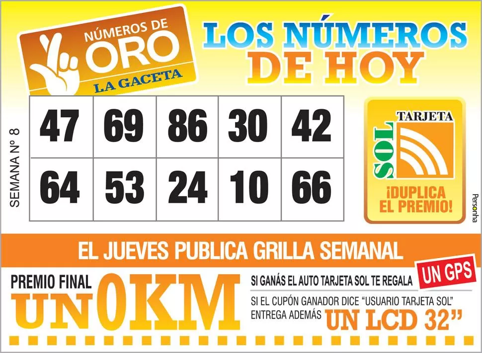 Los Números de Oro de LA GACETA