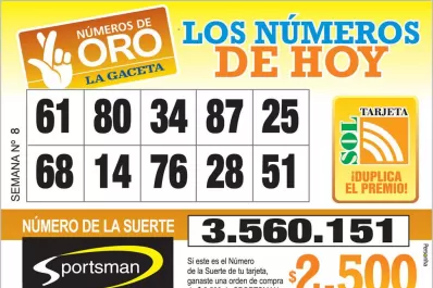 Los Números de Oro de LA GACETA