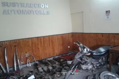 Secuestran motos desguazadas que eran vendidas en talleres