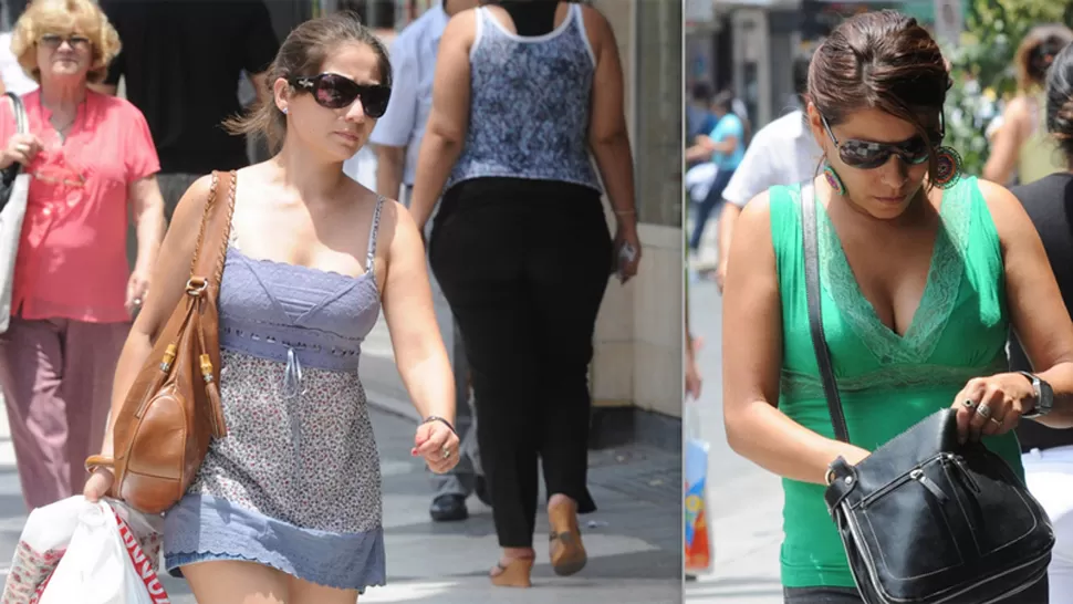 CALOR EN EL MICROCENTRO. Las compras por el Día de la Madre colmaron las calles. ARCHIVO LA GACETA