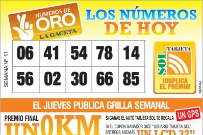 Los Números de Oro de LA GACETA