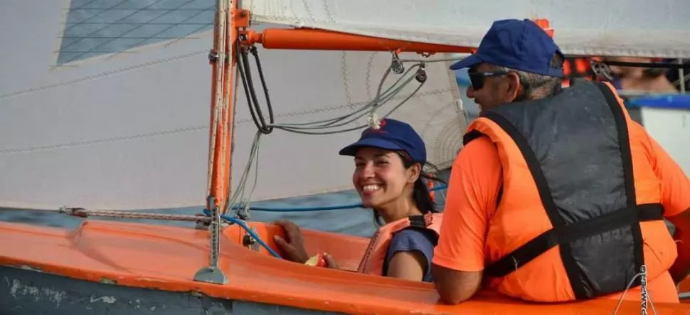 CON LA MEJOR COMPAÑÍA. Eduardo Díaz Saravia fue como compañera de competencia a su hija, Celeste Díaz Marquesto. La dupla hizo un trabajo perfecto. 