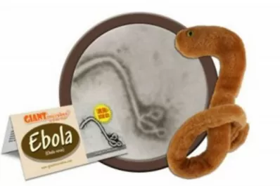 Lanzan un peluche del Ébola