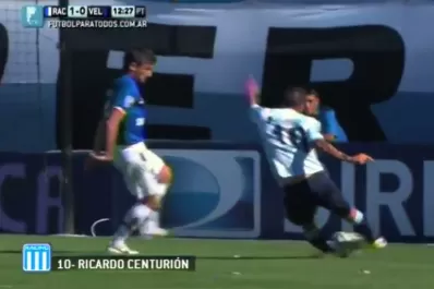 Mirá el gol con dos piernas que hizo Centurión ante Vélez