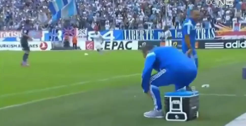 El momento justo en el que el Loco la pasa mal.