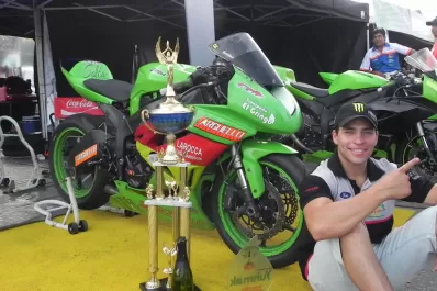 Diego Bonfligio se consagró campeón en el Argentino de Velocidad de Motos