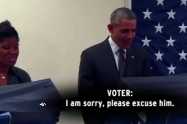 Un novio celoso advierte a Obama no tocar a su novia