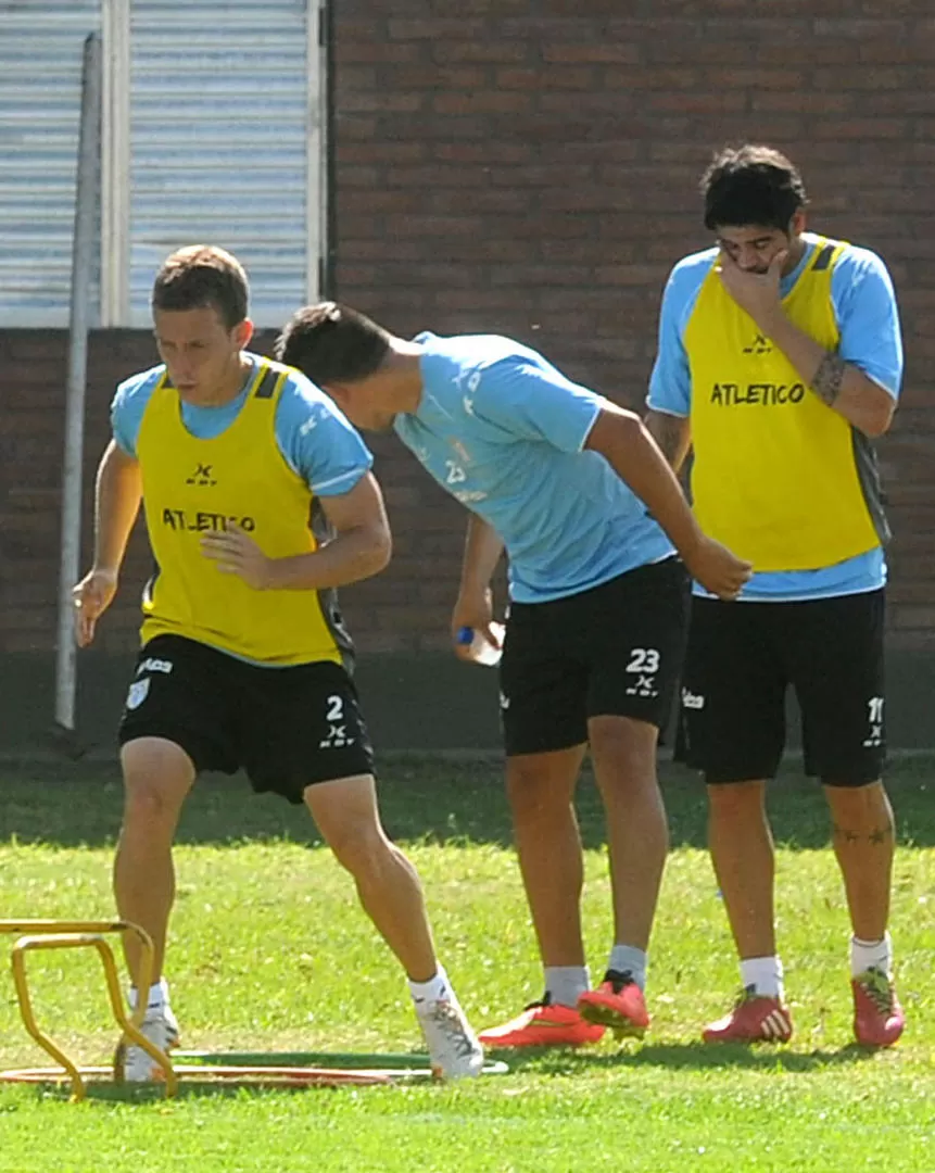 Max fue titular en el ensayo de ayer en Atlético