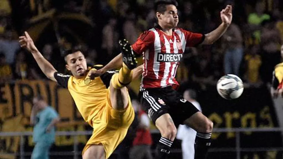 ESPERA POR RIVER. Estudiantes de La Plata avanzó a los cuartos de final de la Copa Sudamericana. FOTO TELAM