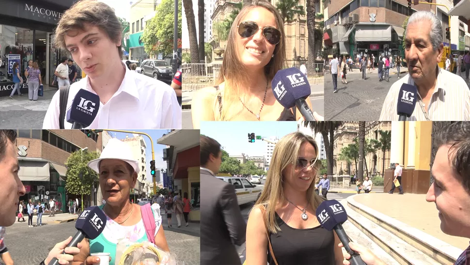 ARDE LA CIUDAD. Los tucumanos opinaron sobre la ola de calor. FOTO LA GACETA