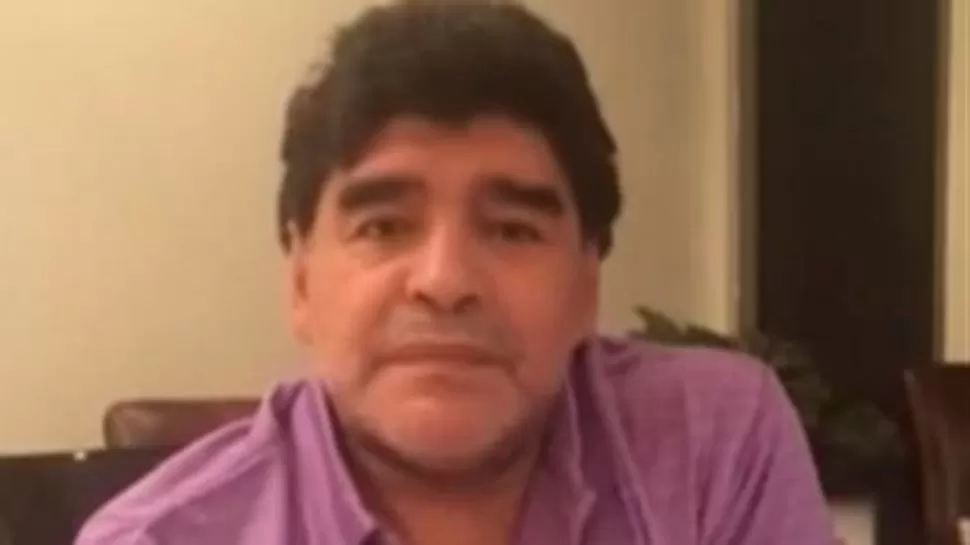 DIEGO MARADONA SALUDO A SUS SEGUIDORES DESDE DUBAI.