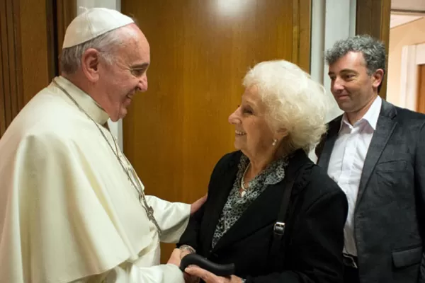 Estela de Carlotto se reunió con el Papa Francisco y negó eso de que fue cómplice de la dictadura