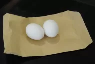 Un hincha de Atlético le entregó dos huevos a Leito en la conferencia de prensa