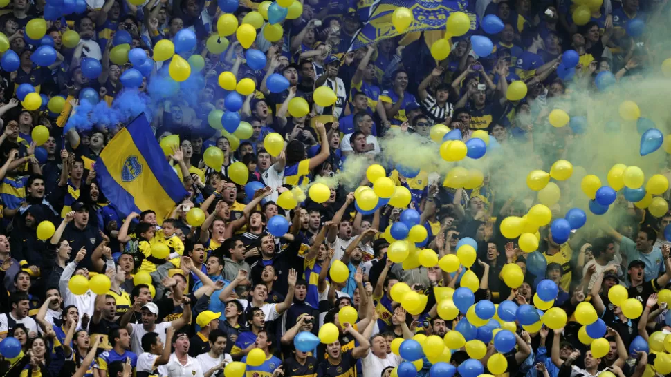 PURA PASION. Los hinchas de Boca agotaron las entradas de las populares para el Superclásico con River. FOTO TOMADA DE OLE.COM