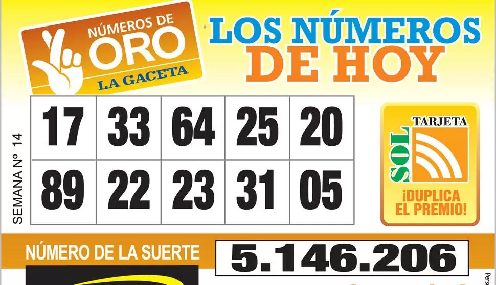 Los Números de Oro de LA GACETA