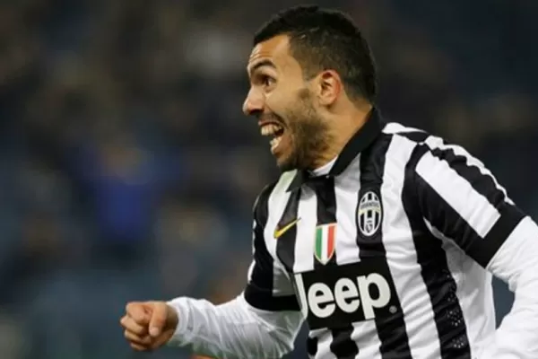 Carlos Tevez anotó un gol en la victoria de Juventus