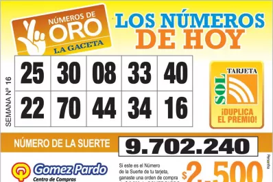 Los Números de Oro de LA GACETA