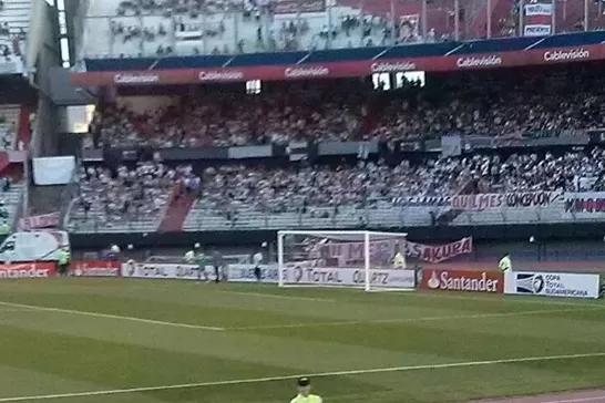 Leito vio el superclásico en el Monumental