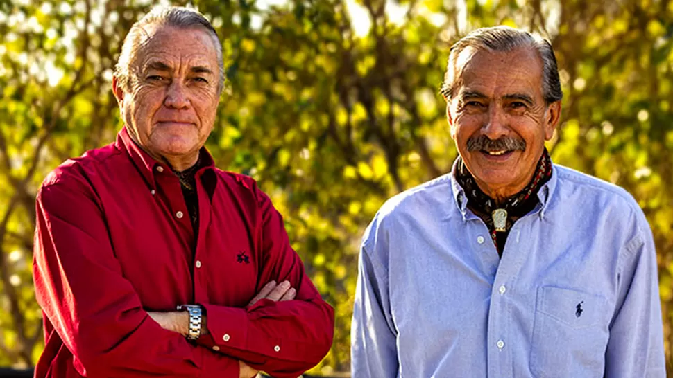 REFERENTES MUSICALES. Pancho Figueroa y Polo Román mantienen vivo el sonido que caracterizó a Los Chalchaleros y lo demostrarán esta noche. 