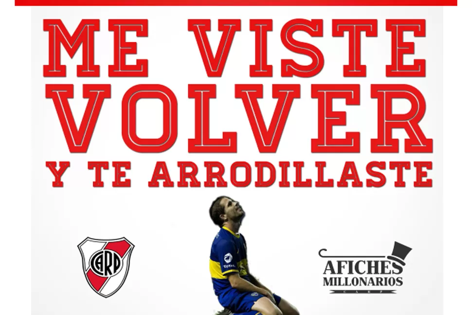 Después de 10 años, los millonarios se vengaron con los afiches