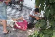 Vecinos atraparon y golpearon a un ladrón