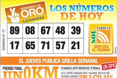 Los Números de Oro de LA GACETA