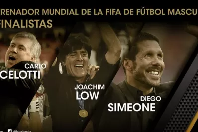 Simeone, Ancelotti y Low, candidatos al mejor entrenador del año