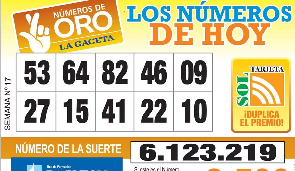 Los Números de Oro de LA GACETA