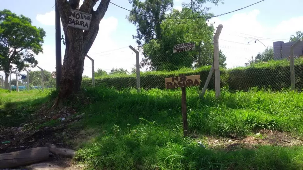 EL SITIO. En este terreno es habitual que carreros y vecinos arrojen desperdicios. la gaceta/foto de soledad nucci