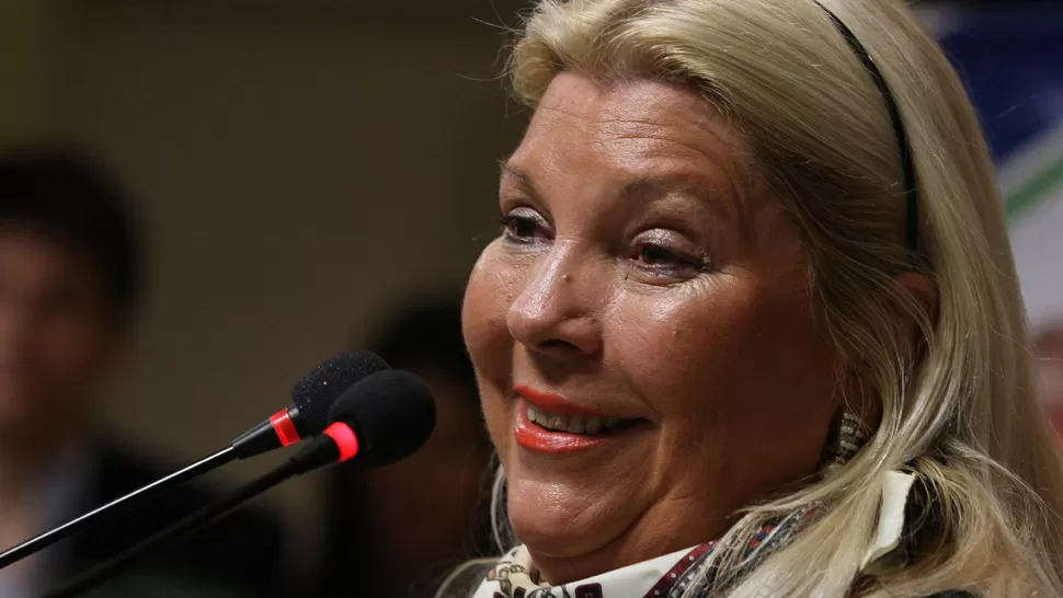 EN SIMULTÁNEO. Carrió afirmó que será candidata en Parlasur y para la elecciones de 2015. DYN