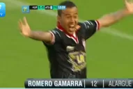 Mirá el gol de Romero Gamarra para el 2-1 del globo