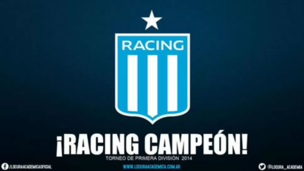 Hinchas de Racing se burlan de Independiente y River con afiches