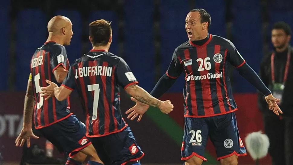 CONFIANZA. Los jugadores de San Lorenzo creen que es posible vencer a los campeones de Europa. TELAM