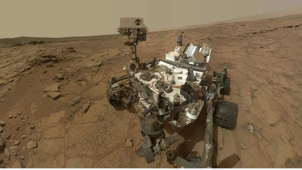 HALLAZGO. El robot estadounidense Curiosity que recorre Marte detectó regulares emanaciones de metano