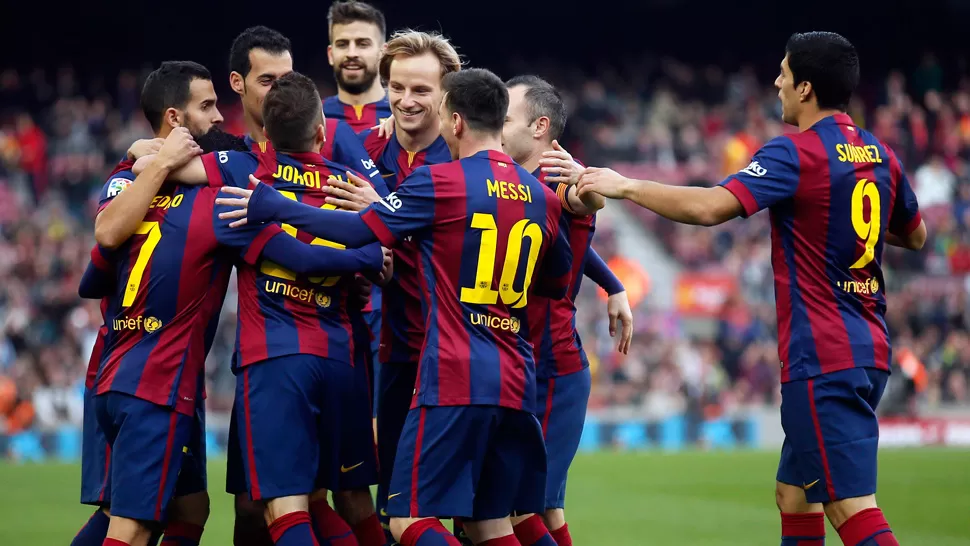 ALICIENTE. Barcelona goleó luego de una semana llena de cuestionamientos. REUTERS