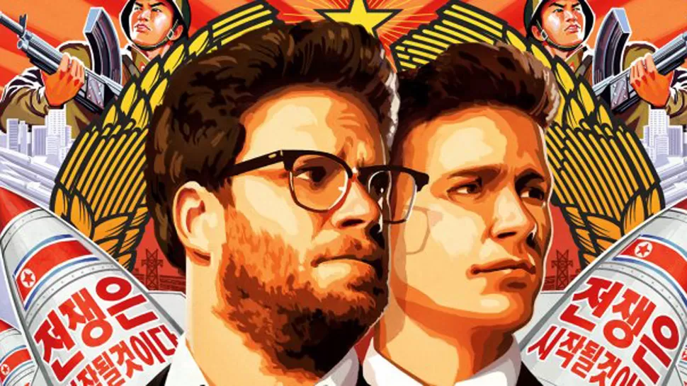 LA PIEDRA DEL ESCÁNDALO. Afiche de la película The Interview, que causó indignación en Corea. FOTO DE MINUTOUNO.COM