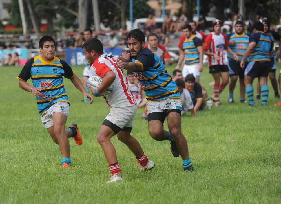 COMPETENCIA. A principios de año, los clubes tucumanos se enfrentaron en el Torneo Interprovincial “70 años de la URT”, en Lince, que consagró a Tafí Viejo RC. la gaceta / foto de antonio ferroni (archivo)