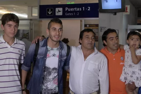 Pereyra llegó a Tucumán para pasar la Navidad con su familia