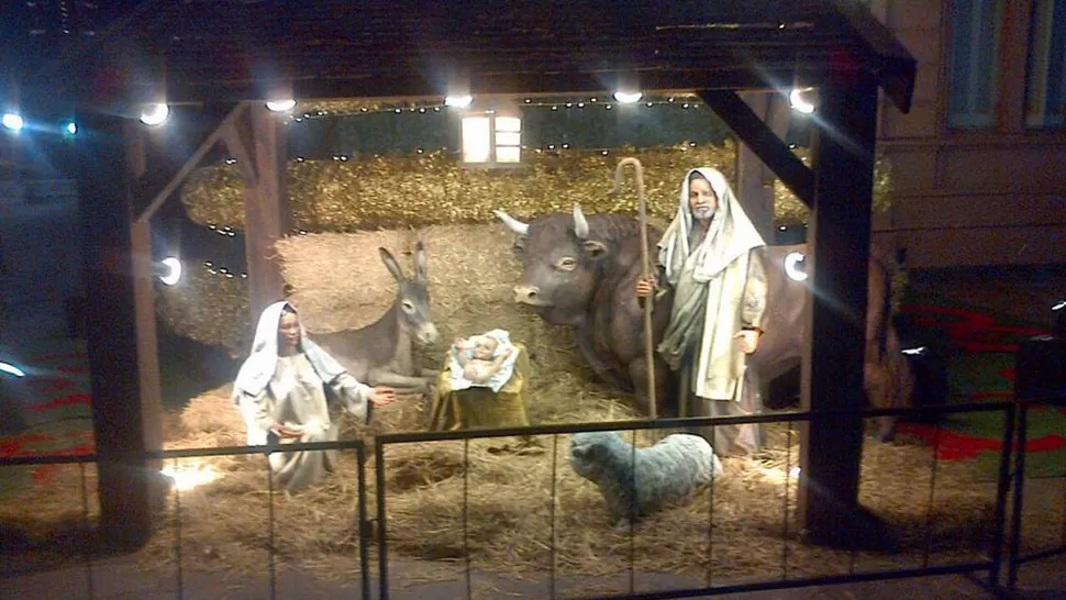 ADICIÓN. El pesebre de la Casa Rosada. FOTO DE TWITTER @CFKArgentina