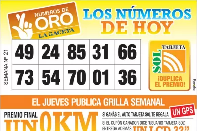 Los Números de Oro de LA GACETA