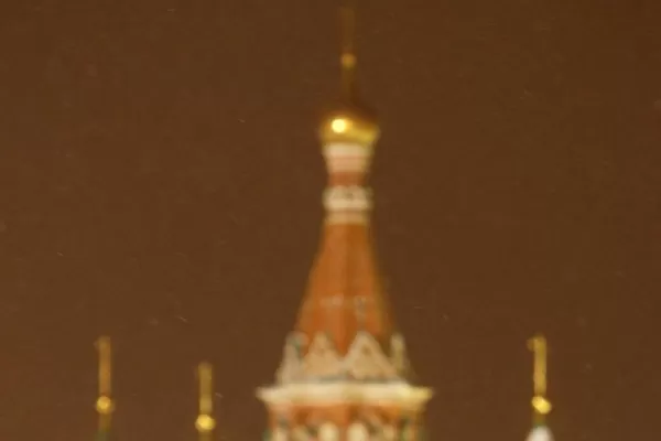 Moscú quedó cubierto de nieve en las últimas horas del año