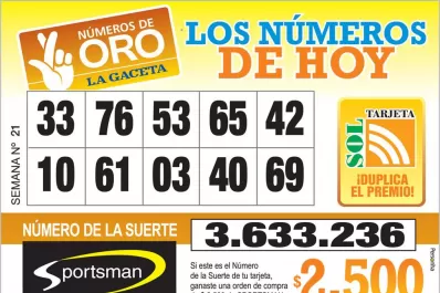 Los Números de Oro de LA GACETA