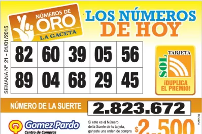 Los Números de Oro de LA GACETA