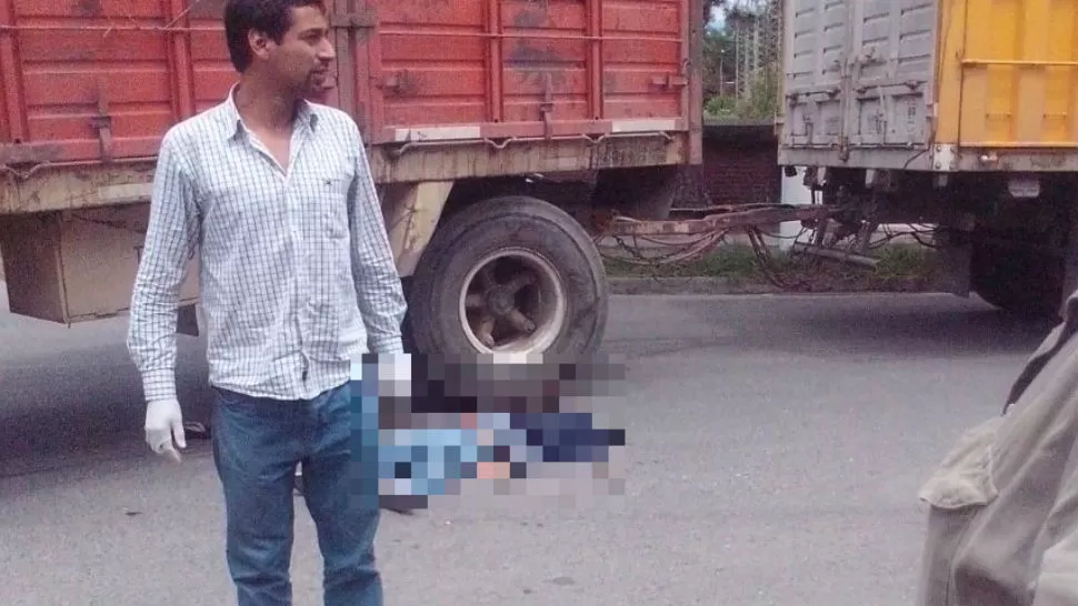 TRAGEDIA. Un menor perdió la vida en Monteros. IMAGEN ENVIADA POR UN LECTOR