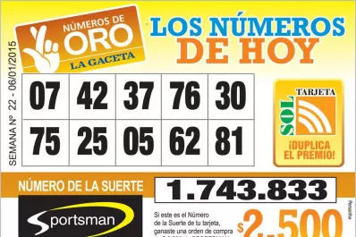 Los Números de Oro de LA GACETA